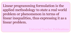 Linear Programming Formulation Examples